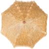 SAFAVIEH 9ft Outdoor Patio Umbrella, Tiki Collection, Tan, Crank, UV Resistant for Deck, Backyard, Pool (PAT8012A)