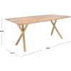 SAFAVIEH Couture Home Collection Barron Wood Rectangle Kitchen Dining Room Table