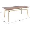 SAFAVIEH Couture Home Collection Dakota Wood Rectangle Kitchen Dining Room Table