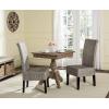 SAFAVIEH Home Collection – Arjun Set of 2 Grey Wicker Dining Chairs, Tall Back Dining Chairs with Pine Wood Legs for Kitchen or Dining Room (SEA8013A-SET2)(Antique / Grey)