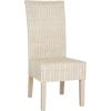 SAFAVIEH Home Collection – Arjun Set of 2 Grey Wicker Dining Chairs, Tall Back Dining Chairs with Pine Wood Legs for Kitchen or Dining Room (SEA8013A-SET2)(White Washed)
