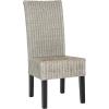 SAFAVIEH Home Collection – Arjun Set of 2 Grey Wicker Dining Chairs, Tall Back Dining Chairs with Pine Wood Legs for Kitchen or Dining Room (SEA8013A-SET2)(Antique / Grey)
