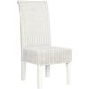 SAFAVIEH Home Collection – Arjun Set of 2 Grey Wicker Dining Chairs, Tall Back Dining Chairs with Pine Wood Legs for Kitchen or Dining Room (SEA8013A-SET2)(White)