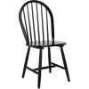 SAFAVIEH Home Collection – Camden Set of 2 Black Windsor Farmhouse Dining Chairs, Spindle Back Solid Wood Chairs, Americana Style Seating (DCH8501A-SET2)(Black)