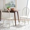 SAFAVIEH Home Collection – Camden Set of 2 Black Windsor Farmhouse Dining Chairs, Spindle Back Solid Wood Chairs, Americana Style Seating (DCH8501A-SET2)(Off White)