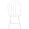 SAFAVIEH Home Collection – Camden Set of 2 Black Windsor Farmhouse Dining Chairs, Spindle Back Solid Wood Chairs, Americana Style Seating (DCH8501A-SET2)(White)
