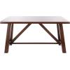 SAFAVIEH Home Collection Ainslee Brown Rectangle Dining Table