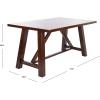 SAFAVIEH Home Collection Ainslee Brown Rectangle Dining Table