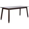 SAFAVIEH Home Collection Brayson Modern Black Rectangle Dining Table(Walnut)