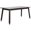 SAFAVIEH Home Collection Brayson Modern Black Rectangle Dining Table(Walnut)