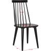 SAFAVIEH Home Collection Burris Farmhouse White/Natural Spindle Back Living Room Dining Room Bedroom Office Foyer Side Chair(Black)