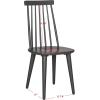 SAFAVIEH Home Collection Burris Farmhouse White/Natural Spindle Back Living Room Dining Room Bedroom Office Foyer Side Chair(Grey)