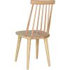 SAFAVIEH Home Collection Burris Farmhouse White/Natural Spindle Back Living Room Dining Room Bedroom Office Foyer Side Chair(Natural)