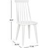 SAFAVIEH Home Collection Burris Farmhouse White/Natural Spindle Back Living Room Dining Room Bedroom Office Foyer Side Chair(White)