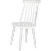SAFAVIEH Home Collection Burris Farmhouse White/Natural Spindle Back Living Room Dining Room Bedroom Office Foyer Side Chair(White)