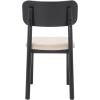 SAFAVIEH Home Collection Egon Coastal Black/Natural Dining Chair Set of 2(Black/White)