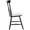 SAFAVIEH Home Collection Friar Natural X-Back Windsor Brown Dining Chair Set of 2(Black)