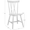SAFAVIEH Home Collection Friar Natural X-Back Windsor Brown Dining Chair Set of 2(Grey)