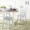 SAFAVIEH Home Collection Friar Natural X-Back Windsor Brown Dining Chair Set of 2(Grey)
