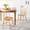SAFAVIEH Home Collection Friar Natural X-Back Windsor Brown Dining Chair Set of 2(Natural)