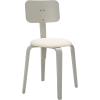 SAFAVIEH Home Collection Jo Grey/Cream Upholstered Stackable Dining Chair Set of 2(Grey/Cream)