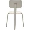 SAFAVIEH Home Collection Jo Grey/Cream Upholstered Stackable Dining Chair Set of 2(Grey/Cream)