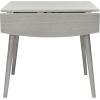 SAFAVIEH Home Collection Kaylee Drop Leaf Dining Room Table DTB1403B, Dark Grey(Dark Grey)