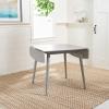 SAFAVIEH Home Collection Kaylee Drop Leaf Dining Room Table DTB1403B, Dark Grey(Dark Grey)