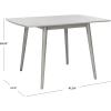 SAFAVIEH Home Collection Kaylee Drop Leaf Dining Room Table DTB1403B, Dark Grey(Dark Grey)