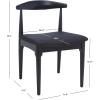 SAFAVIEH Home Collection Lionel Retro Walnut Brown/White Cushion Dining Chair Set of 2 (Fully Assembled)(Black)