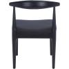 SAFAVIEH Home Collection Lionel Retro Walnut Brown/White Cushion Dining Chair Set of 2 (Fully Assembled)(Black)