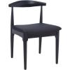 SAFAVIEH Home Collection Lionel Retro Walnut Brown/White Cushion Dining Chair Set of 2 (Fully Assembled)(Black)