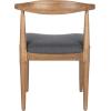 SAFAVIEH Home Collection Lionel Retro Walnut Brown/White Cushion Dining Chair Set of 2 (Fully Assembled)(Walnut/Dark Grey)