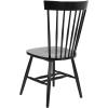 SAFAVIEH Home Collection Parker Farmhouse Raspberry Windsor Spindle Solid Wood Dining Chair Set of 2(Black)