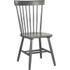 SAFAVIEH Home Collection Parker Farmhouse Raspberry Windsor Spindle Solid Wood Dining Chair Set of 2(Charcoal Grey)