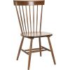 SAFAVIEH Home Collection Parker Farmhouse Raspberry Windsor Spindle Solid Wood Dining Chair Set of 2(Dark Oak)