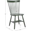 SAFAVIEH Home Collection Parker Farmhouse Raspberry Windsor Spindle Solid Wood Dining Chair Set of 2(Dusty Green)