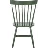 SAFAVIEH Home Collection Parker Farmhouse Raspberry Windsor Spindle Solid Wood Dining Chair Set of 2(Dusty Green)