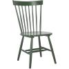 SAFAVIEH Home Collection Parker Farmhouse Raspberry Windsor Spindle Solid Wood Dining Chair Set of 2(Dusty Green)