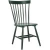 SAFAVIEH Home Collection Parker Farmhouse Raspberry Windsor Spindle Solid Wood Dining Chair Set of 2(Garden Green)