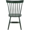 SAFAVIEH Home Collection Parker Farmhouse Raspberry Windsor Spindle Solid Wood Dining Chair Set of 2(Garden Green)
