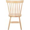 SAFAVIEH Home Collection Parker Farmhouse Raspberry Windsor Spindle Solid Wood Dining Chair Set of 2(Natural)