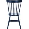 SAFAVIEH Home Collection Parker Farmhouse Raspberry Windsor Spindle Solid Wood Dining Chair Set of 2(Navy)