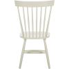 SAFAVIEH Home Collection Parker Farmhouse Raspberry Windsor Spindle Solid Wood Dining Chair Set of 2(Off White)