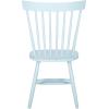 SAFAVIEH Home Collection Parker Farmhouse Raspberry Windsor Spindle Solid Wood Dining Chair Set of 2(Pale Blue)