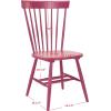 SAFAVIEH Home Collection Parker Farmhouse Raspberry Windsor Spindle Solid Wood Dining Chair Set of 2(Raspberry)