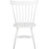 SAFAVIEH Home Collection Parker Farmhouse Raspberry Windsor Spindle Solid Wood Dining Chair Set of 2(White)