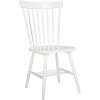SAFAVIEH Home Collection Parker Farmhouse Raspberry Windsor Spindle Solid Wood Dining Chair Set of 2(White)