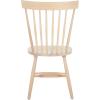 SAFAVIEH Home Collection Parker Farmhouse Raspberry Windsor Spindle Solid Wood Dining Chair Set of 2(White Washed)