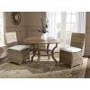 SAFAVIEH Home Collection Sebesi Soft Grey Rattan Side Chair with Cushion (Set of 2)